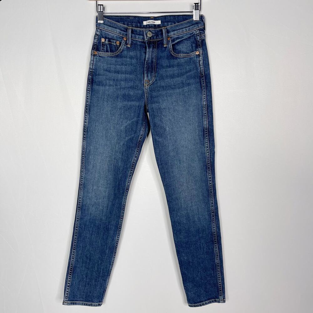 Grlfrnd 24 Naomi High Rise Stretch Skinny Jean American Pie Wash Cotton Ankle